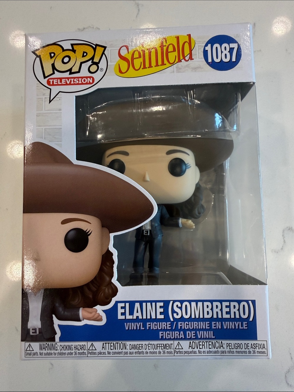 Funko Pop! Seinfeld Elaine (Sombrero) Vinyl Figure - Brown Hat, Black Outfit